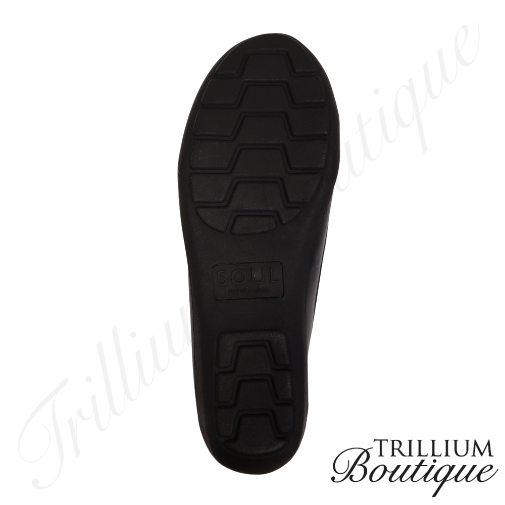 SOUL Naturalizer Zapato Loafer Black New in Box Leather Upper - Picture 12 of 13